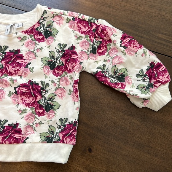 Janie and Jack floral sweatshirt 2T - Picture 4 of 5